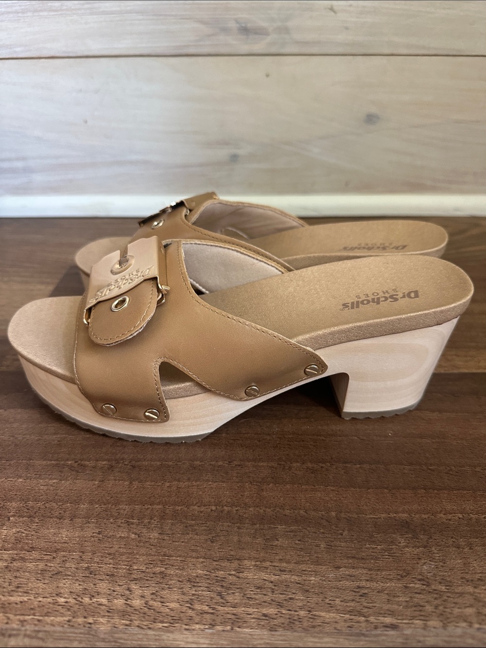 Dr. Scholl's Original Max Too Platform Sandal-Honey Leather-Size 7-NWT- OTO - Picture 5 of 8